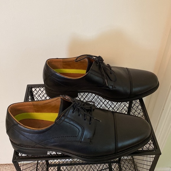 FLORSHEIM Midtown Cap Toe Oxfords, Black. Size 11D main image 9